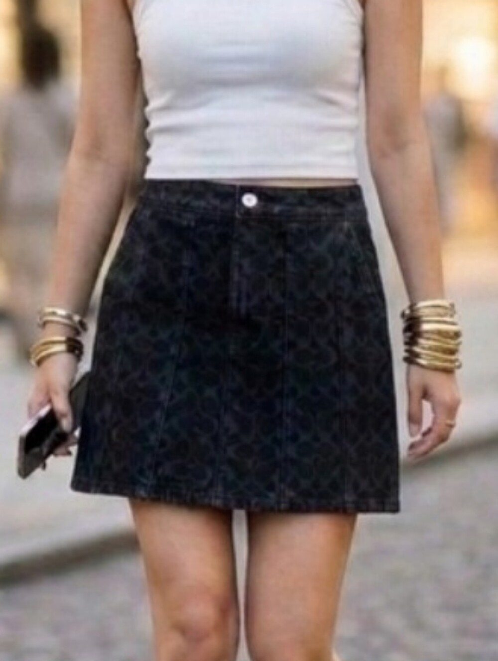 AUTHENTIC Coach Denim Skirt